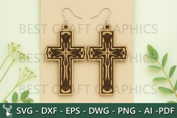 Catholic Cross Earrings – Laser SVG Review for Real Projects