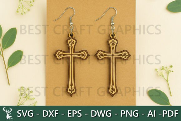Celtic Cross Dangle Earrings: A Faithful Embroidery Design for Real Projects