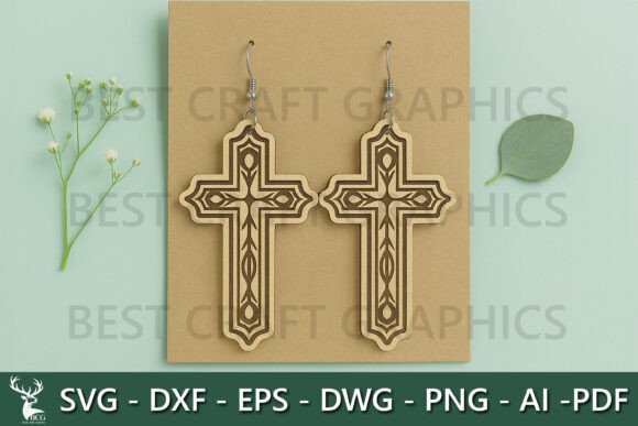 Christian Cross Earrings Embroidery Design Review