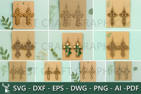 Christian Cross Earrings SVG Bundle Review for Real Projects