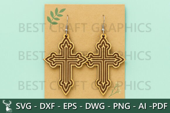 Double Outline Cross Earrings Review for Embroidery Projects