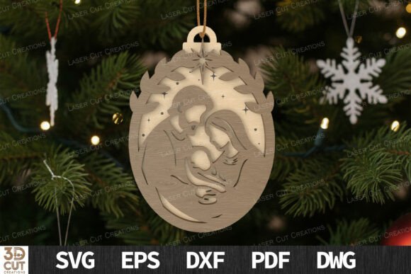 Holy Family Wreath Ornament SVG Review for Real Embroidery Projects