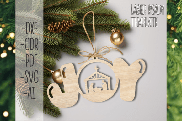 JOY Ornament Nativity SVG File Review: A Thoughtful Embroidery Design