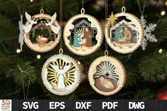 Nativity Scene Christmas Ornament Bundle Review: A Designer’s Perspective