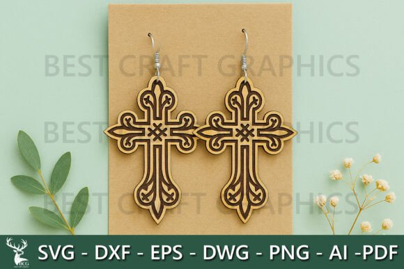 Ornate Cross Earrings SVG File Review for Real-World Use