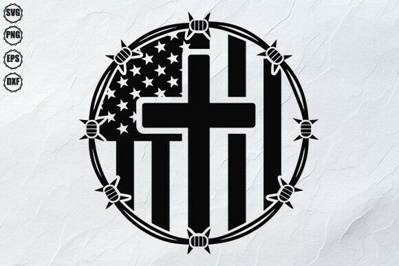 Patriotic Cross SVG American Faith Design Review