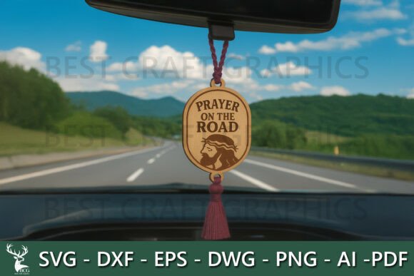 Prayer on the Road Car Hanger Review for Real Embroidery Projects
