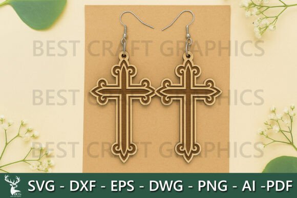Reviewing Faith Cross Wood Earrings for Real Embroidery Projects